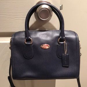 Navy Coach Mini Bennett Satchel